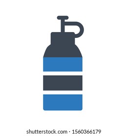 bottle vector glyph colour icon 
