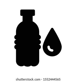 bottle vector glyph flat icon