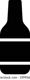 bottle vector glyph flat icon