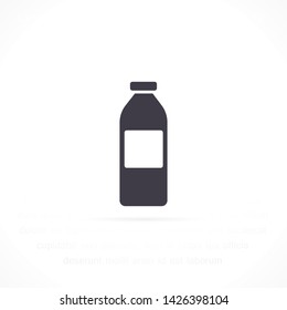 bottle vector icon 10 eps  , Lorem ipsum Flat design