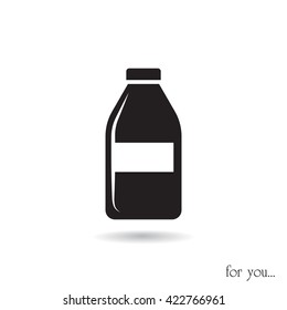 bottle vector icon