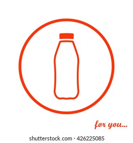 bottle vector icon