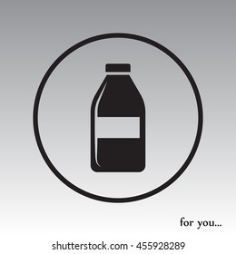bottle vector icon