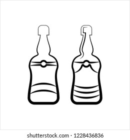 Bottle Vector Icon Vector Art Illustration