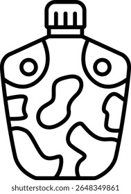 Bottle vector icon. Can be used for printing, mobile and web applications.