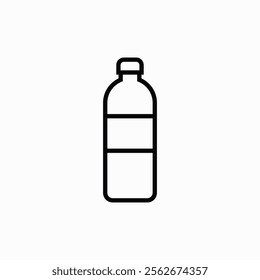 Bottle vector icon, bottle, container design illustration fully editable vector template