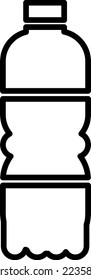 Flasche, Vektorsymbol, Design-Illustration auf weißem Hintergrund.EPS
