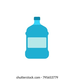 Bottle vector icon. Bottle for dispenser vector icon. Bottle of water icon