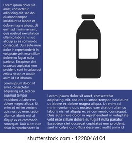 bottle vector icon eps10