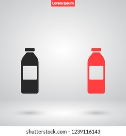 bottle vector icon eps10