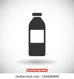 bottle vector icon eps10