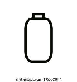 bottle vector icon in flat style on white background.