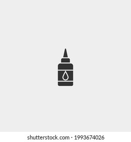Signo de ilustración de icono del vector de botella