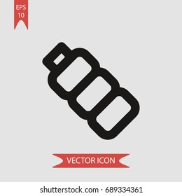 Bottle vector icon, illustration symbol