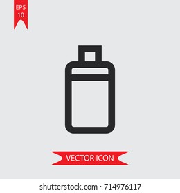 Bottle vector icon, illustration symbol
