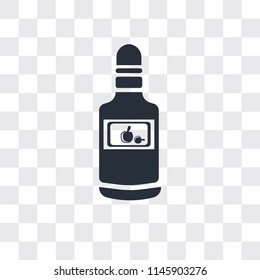 Bottle vector icon isolated on transparent background, Bottle logo concept