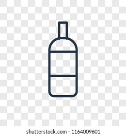 Bottle vector icon isolated on transparent background, Bottle logo concept