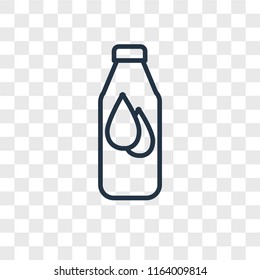 Bottle vector icon isolated on transparent background, Bottle logo concept