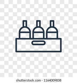 Bottle vector icon isolated on transparent background, Bottle logo concept