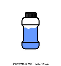 bottle vector icon isolated white