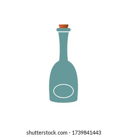 icono del vector del frasco aislado blanco
