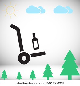 Bottle Vector icon . Lorem Ipsum Illustration design