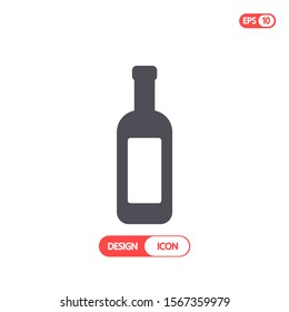 Bottle Vector icon . Lorem Ipsum Illustration design