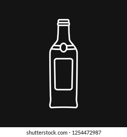 Bottle vector icon, for mobile and web design. Drink Bottle vector graphics