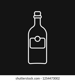 Bottle vector icon, for mobile and web design. Drink Bottle vector graphics