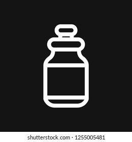 Bottle vector icon, for mobile and web design. Drink Bottle vector graphics