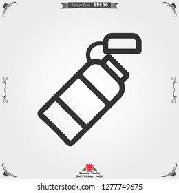 Bottle vector icon, for mobile and web design. Drink Bottle vector graphics