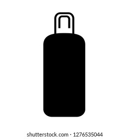 Bottle vector icon, Modern simple flat vector illustration 