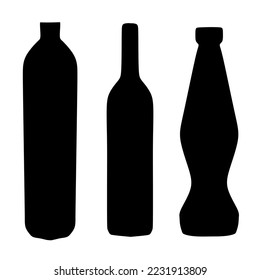 icono del vector del frasco sobre fondo blanco