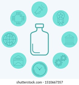 Bottle vector icon sign symbol
