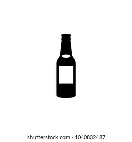 Bottle vector icon. Simple flat symbol on white background