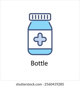 Bottle vector icon stock illustration