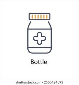 Bottle vector icon stock illustration