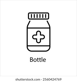 Bottle vector icon stock illustration