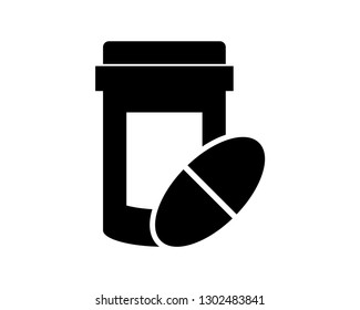 bottle vector icon template