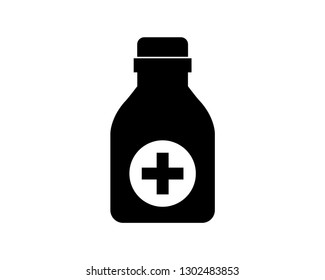 bottle vector icon template