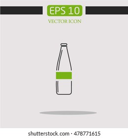 bottle vector icon.drink