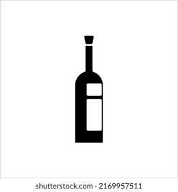 bottle vector illustration, line design icon