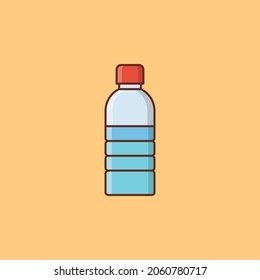 bottle Vector illustration on a transparent background. Premium quality symbols. Vector Line Flat color  icon for concept and graphic design.