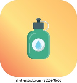 bottle Vector illustration on a transparent background.Premium quality symmbols.Vector line flat icon for concept and graphic design.
