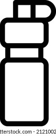 Bottle Vector illustration on a transparent background.Premium quality symmbols.Stroke vector icon for concept and graphic design.