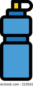 bottle Vector illustration on a transparent background. Premium quality symbols. Stroke vector icon for concept and graphic design.
