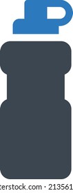 bottle Vector illustration on a transparent background. Premium quality symbols. Glyphs  vector icon for concept and graphic design.