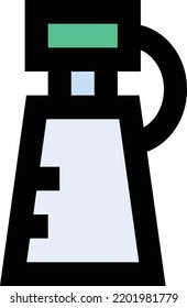 bottle Vector illustration on a transparent background.Premium quality symmbols.Stroke vector icon for concept and graphic design.