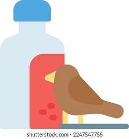 Flasche, Vektorgrafik auf transparentem Hintergrund. Hochwertige Symbole. Zeilenfarbige Vektorsymbole für Konzept und Grafikdesign. 
