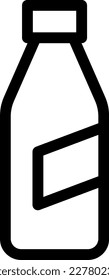 bottle Vector illustration on a transparent background. Premium quality symmbols. Thin line vector icons for concept and graphic design.